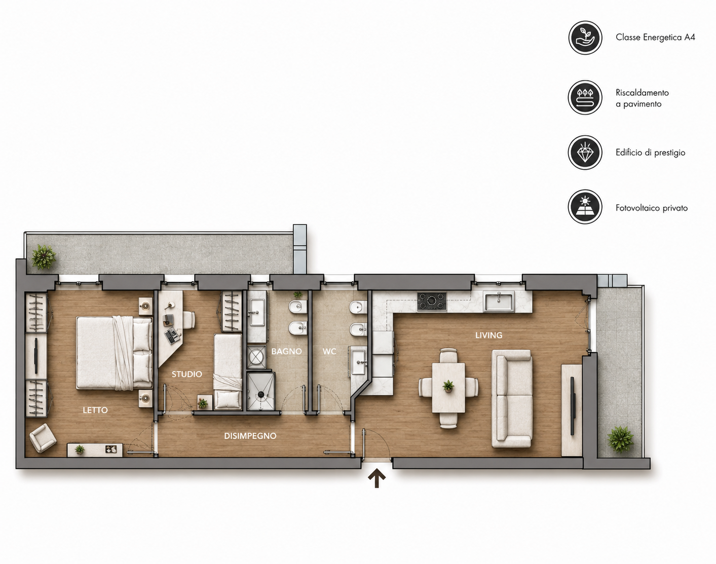 Planimetria Appartamento 7 Kona Residence