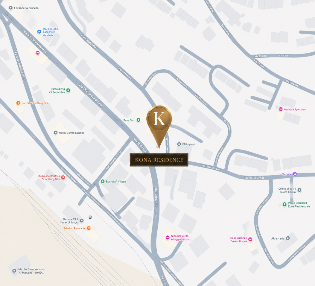 Posizione di Kona Residence a Castel di Sangro